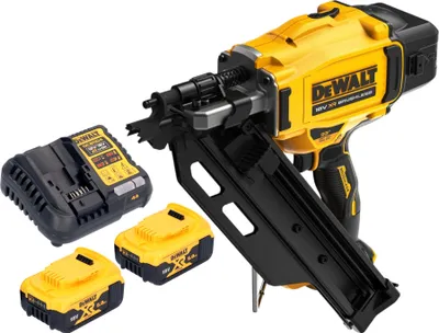 Obrázek produktu pro DeWalt DCN 930 P2 akumulátorová hřebíkovačka 18 V 50–90 mm bezkartáčová + 2x akumulátor 5,0 Ah + nabíječka
