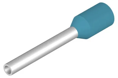 Image de Weidmüller H0.25/12 HBL, borne, droite, bleue, métallique, 0,25 mm², 12 mm, 1 cm