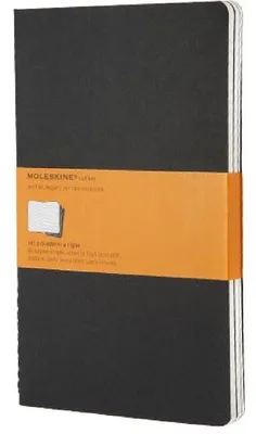 Obrázok produktu pre Moleskine Cahier, Jednofarebné, Čierna, 80 listy, 70 g/m², Linajkový papier, Univerzálne