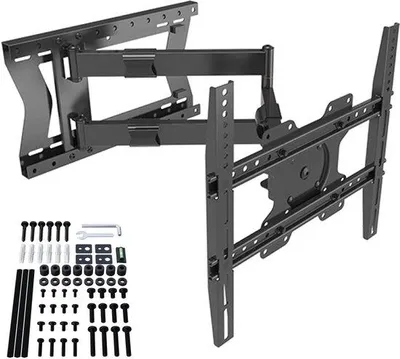 Image de XTRARM Tantale TURN 80 cm Support TV mural noir - Recommandation TV env. : 32-75 pouces - VESA 100x100 ... 200x200 ... 400x400 mm - Pivotant / Orientable
