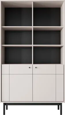 Produktbild von Selsey JAPANDIES - Bücherregal, Greige, 104 cm