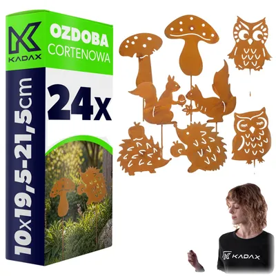 Obrázok produktu pre Dekorácia záhrady, konštrukcia z ocele Corten, odolná voči poveternostným vplyvom, hnedá
