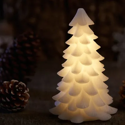 Produktbild von Sirius LED Tannenbaum Carla Echtwachs 19 cm weiß