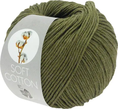 Produktbild von Lana Grossa - Soft Baumwolle 0050 dunkeloliv