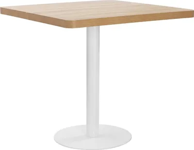 Image de Table de bistro Marron clair 80x80 cm MDF