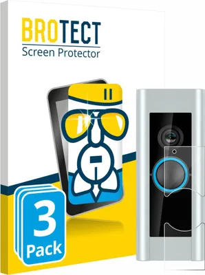 Produktbild von 3x BROTECT Schutzglas für Ring Video Doorbell Pro (Version 2) Schutzfolie Panzer Folie Glas Display Schutz klar