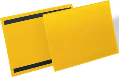Obrázok produktu pre DURABLE 174504 Vrecko na etikety DURABLE, magnetické, DIN A4 na šírku, žlté