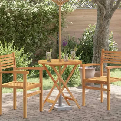 Immagine prodotto di Maison Exclusive - Tavolo da giardino pieghevole Ø 60 x 75 cm in legno massello di eucalipto