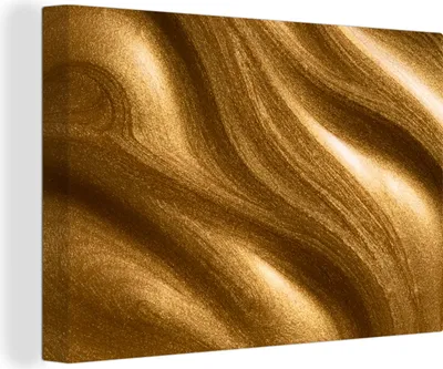Zdjęcie produktu dla OneMillionCanvasses® - Obrazy na płótnie - 140x90 cm, złoty kolor, dekoracja ścienna z nadrukiem