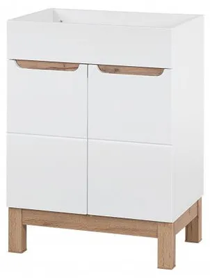 Image de Meuble sous vasque - 60 x 45 x 85 cm - Cintra White