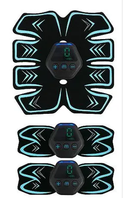 Produktbild von EMS Bauchtrainer, Bauchmuskeltrainer mit 6 Trainingsmodi & 9 Intensitäten, Krafttraining, USB Wiederaufladbar, EMS Trainingsgerät für Bauch/Arm/Bein/Zurück