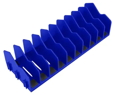 Produktbild von Werkzeugschublade mit 10 Fächern, robust, abnehmbar, rutschfester Gummibasis, Werkzeugkasten, Ablage für Schraubenschlüssel, Schraubendreher und Hämmer