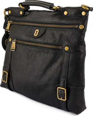 Zdjęcie produktu dla Torebka Fossil Wmns Bag Emilia Flat Crossbody Czarna