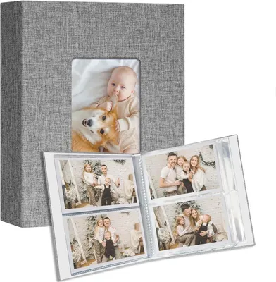 Obrázok produktu pre Obal na plátno fotorámčeka 2-Pack 10x15 Photos 200 Storage Grey
