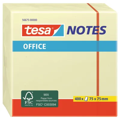 Obrázek produktu pro TESA 56675, Čtverec, Žlutá, Papír, 75 mm, 75 mm, 400 listy