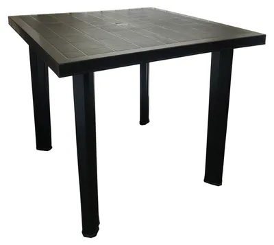 Produktbild von Gartentisch Kunststoff Anthrazit 80x75x72cm