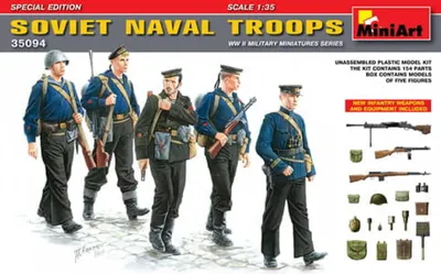 Obrázek produktu pro Soviet Naval Troops (incl. infantry weapons) - MiniArt 35094 1:35
