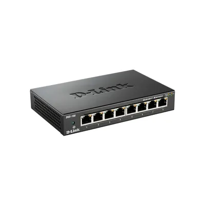 Produktbild von 8-portowy gigabitowy przełącznik warstwy 2 D-Link DGS-108