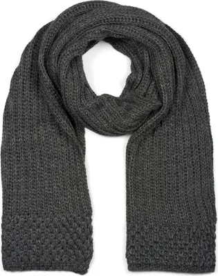 Produktbild von styleBREAKER Damen langer Strick Schal mit Rippen und Perl Strickmuster, warmer Winter Strickschal Einfarbig 01018164