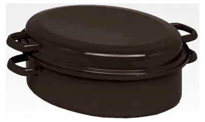 Produktbild von Gänsebräter, emailliert Schwarz, 34 cm