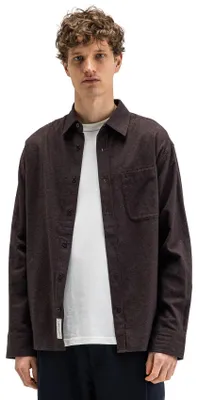 Produktbild von Overshirt Butcher of Blue braun mit borstzak