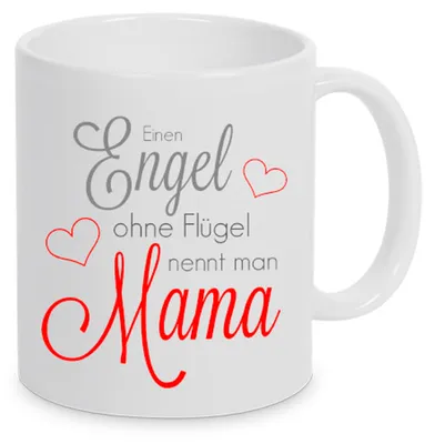 Produktbild von TassenKing™ - Ein Engel ohne Flügel nennt man Mama - Tasse - Kaffeetasse - Tasse mit Spruch
