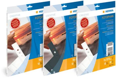 Produktbild von Fotosichthüllen 130 x 180 mm quer weiß 250 Hüllen