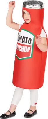 Immagine prodotto di Costume da carnevale per bambini Ketchup rosso e bianco - 110/116 (5-6 anni)