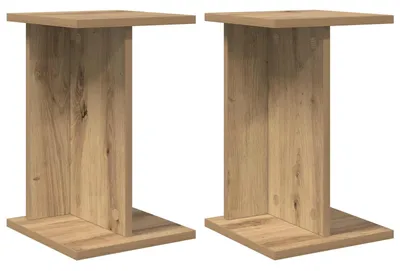 Produktbild von Eleganten-Stil Pflanzenständer 2er Set,Blumentopfregal, Ausstellungsregal,Modernes Design, Artisan-Eiche 25x25,5x40,5 cm - Pflanztische - Möbel26