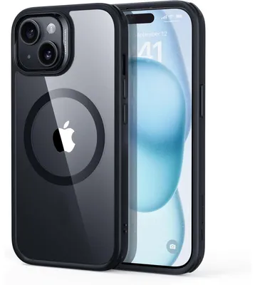 Obrázok produktu pre Ochranný obal pre iPhone 15, kompatibilný s technológiou MagSafe, certifikovaný podľa vojenského štandardu, čierna farba