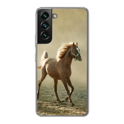 Produktbild von MuchoWow® Handyhülle Schutzhülle Hülle für Samsung Galaxy S22 Plus Pferd - Sand - Nebel Silikon Softcase Handy Hülle - Schutzabdeckung