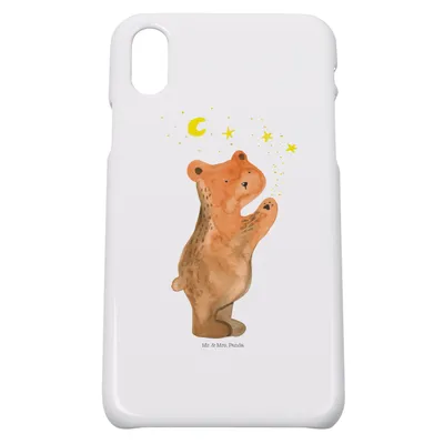 Produktbild von Mr. & Mrs. Panda Iphone 10 Handyhülle Verliebter Bär - Weiß - Geschenk, Handy Case, Verliebte, Spruch, Partner, X, Cover, Teddy, To The Moon And Back