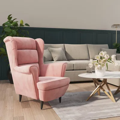 Produktbild von vidaXL Sessel Rosa Samt