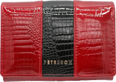 Image de Peterson Portefeuille en cuir pour femmes Saman Rouge Taille unique