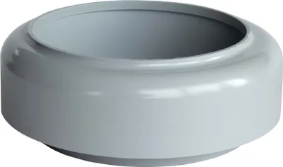 Produktbild von INEFA Verbindungsstück Fallrohr zu Abfluss, PVC DN100 / 100mm Grau Zubehör Fallrohr Kunststoff, einfache Steckmontage,  Germany