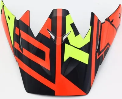 Zdjęcie produktu dla Daszek kasku CROSS OVER KTIME RED/YELLOW FLUO