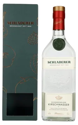 Image de Schladerer Schwarzwälder Kirschwasser 42% Vol. 0,7l en boîte cadeau