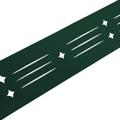 Produktbild von zaun|zu PREMIUM Nachbildung Starline: Zaunstreifen mit Lasermuster für Doppelstabzaun Grün 2,55m