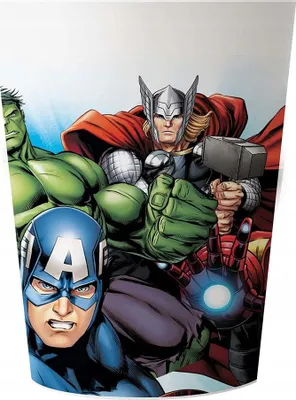 Immagine prodotto di Bicchieri di plastica Avengers Marvel da 230 ml, confezione da 2 pezzi