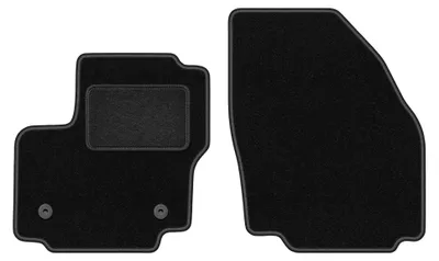 Zdjęcie produktu dla Dywaniki samochodowe welurowe przednie do: Ford S-MAX MK1 (2012-2015, minivan) czarne, dopasowane