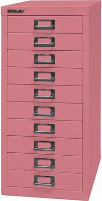 Image de BISLEY L2910601 Schubladenschr.A4 10sch pink