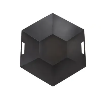 Immagine prodotto di Ciotola per il fuoco Cesto per il fuoco in acciaio nero Minimalista moderno 70 cm