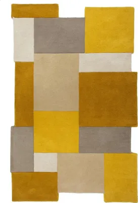 Obrázek produktu pro 200x290 cm Kusový koberec Abstract Collage Ochre/Natural