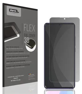 Produktbild von Full Cover Privacy Blickschutzfolie für Xiaomi Mi Note 10 Lite Folie Anti-Shock