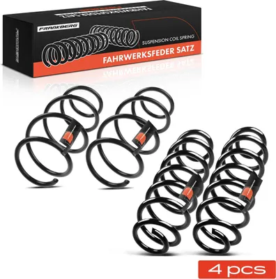 Produktbild von Frankberg 4x Fahrwerksfeder Vorne Hinten für VW Golf VII BA5 Skoda Octavia III 5E5
