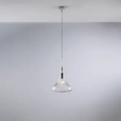 Zdjęcie produktu dla Współczesny żyrandol Nemesi Transparent 1 Light E27
