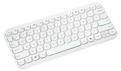 Produktbild von ASUS Marshmallow Keyboard KW100, 75%, Kabellos, Bluetooth, Scherenschalter, QWERTZ, Weiß