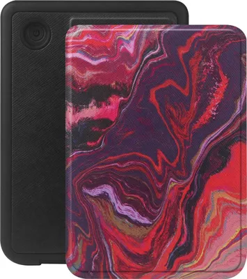 Produktbild von Selencia Vivid Klapphülle Kobo Clara Colour / Clara BW - Marble Purple