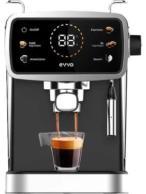 Zdjęcie produktu dla EVVO Intensa 30S, Ekspres do espresso, 1,5 l, Kawa mielona, 1350 W, Stal nierdzewna, Czarny