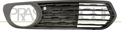 Produktbild von PRASCO Lüftungsgitter Grill Stoßfänger für BMW 1 Schrägheck (F20) mit Loch/Löchern für Nebellampen Schwarz